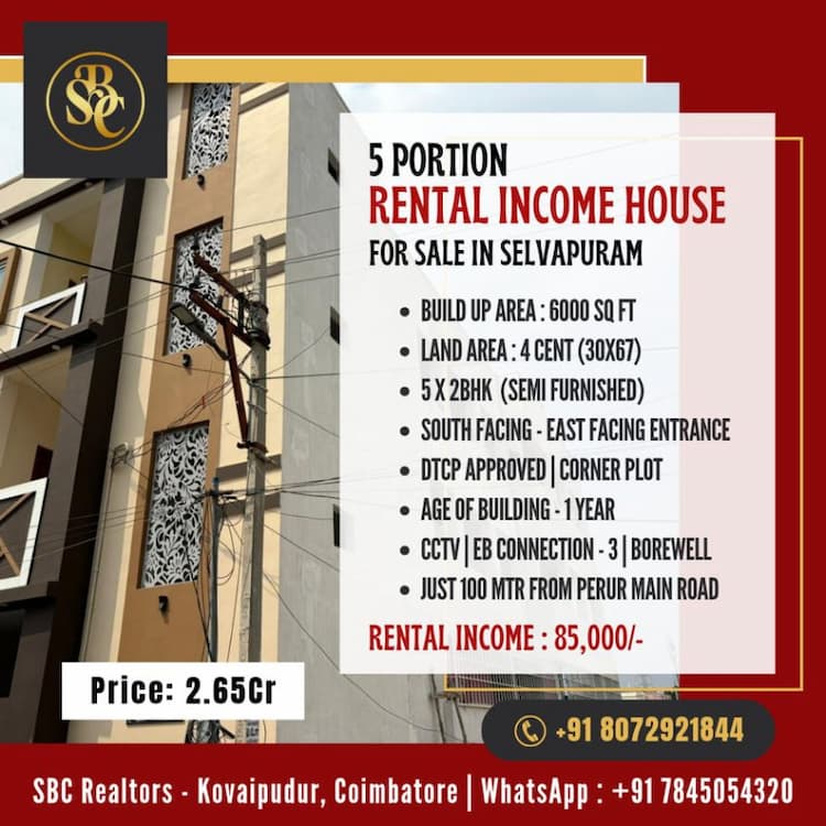 5  2bhk RENTAL INCOME HOUSE